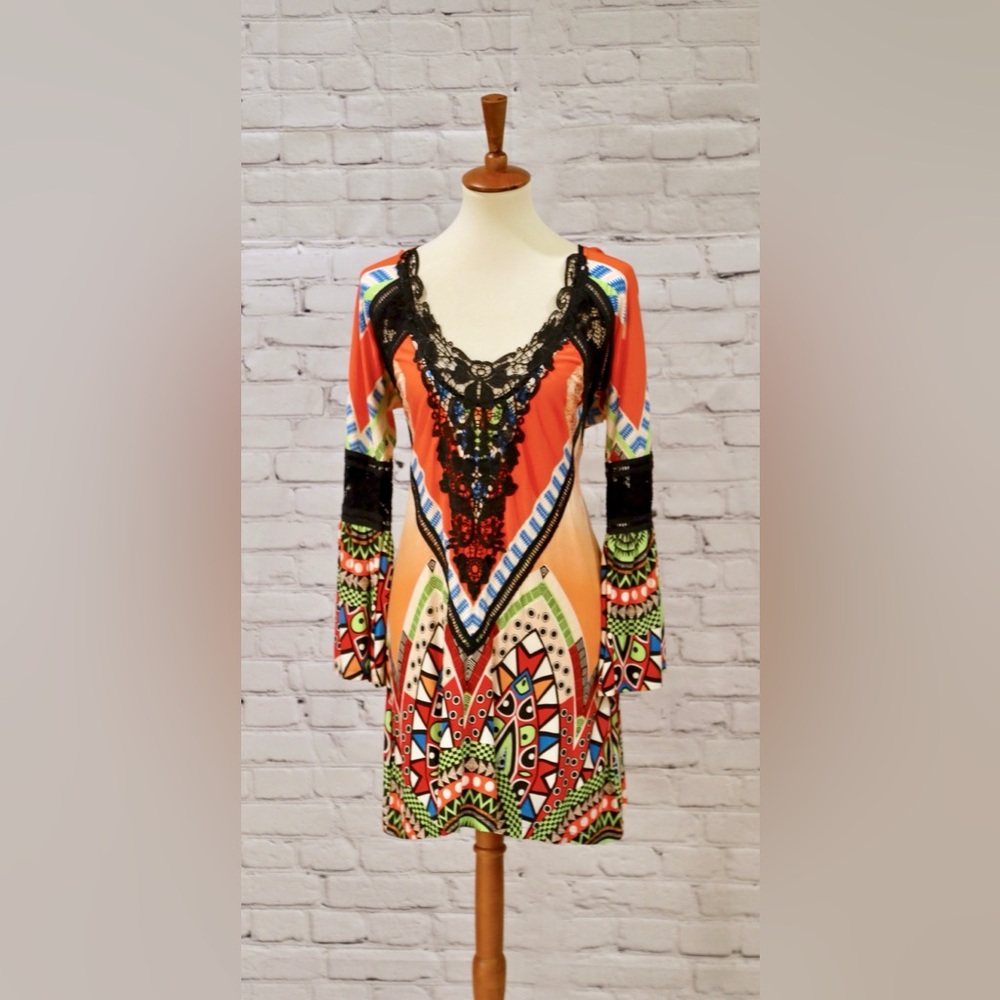 Long sleeve Brazil Roxx Seven Waves Collection dress nwt